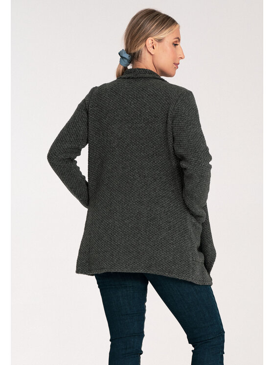 FIGL FIGL Kardigán M1043 Sivá Loose Fit