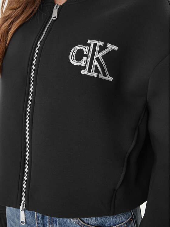 Calvin Klein Calvin Klein Mikina LV047AB508 Čierna Boxy Fit