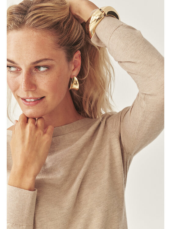 TATUUM Tatuum Sweter MOSS Beżowy Classic Fit