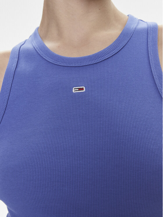 Tommy Jeans Tommy Jeans Letní šaty Essential DW0DW17406 Modrá Slim Fit