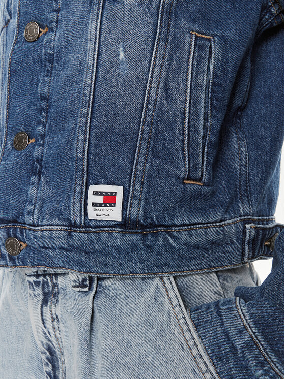 Tommy Jeans Tommy Jeans Džinsinė striukė Izzie DW0DW17653 Mėlyna Relaxed Fit