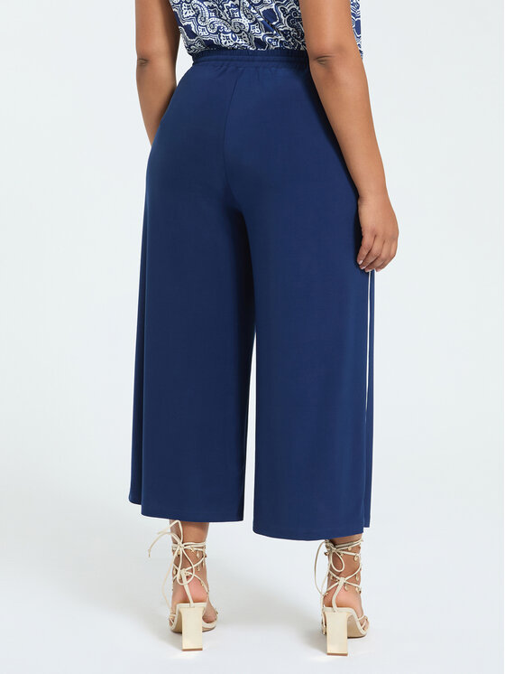 Fiorella Rubino Fiorella Rubino Pantaloni di tessuto P862L002463N034 Blu Cropp Fit