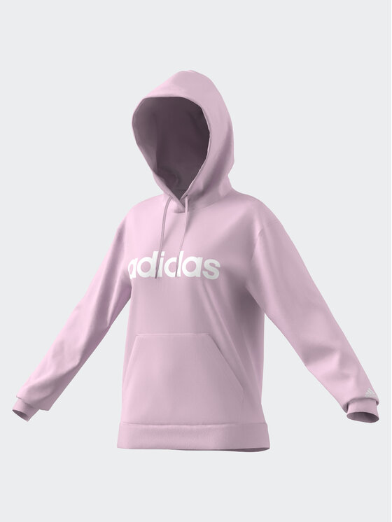 adidas adidas Суитшърт Essentials Linear Hoodie IL3343 Розов Regular Fit