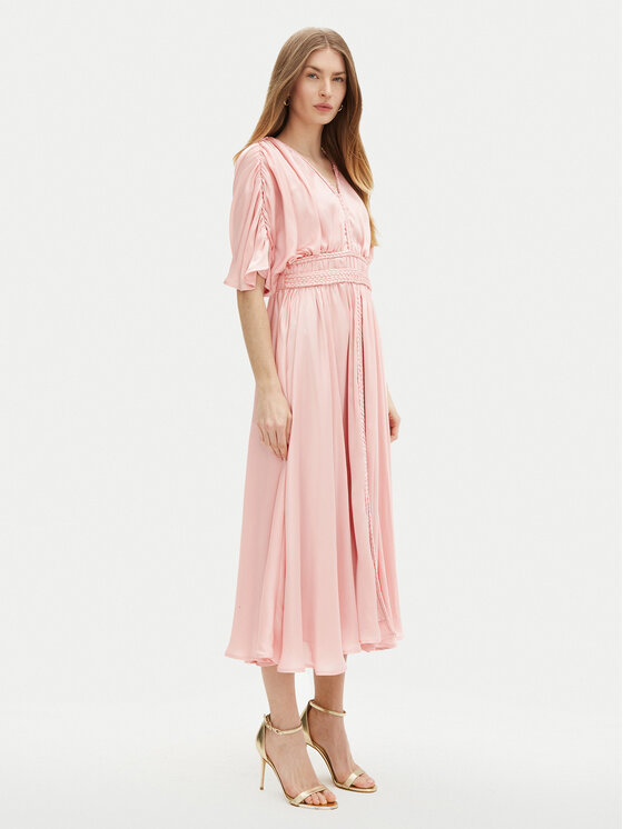 Guess Guess Вечірня сукня W5PK1O WHHF0 Рожевий Regular Fit