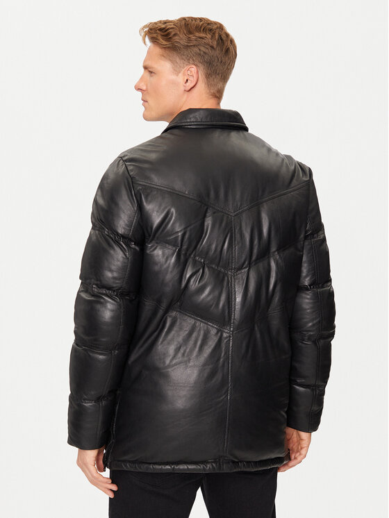 Serge Pariente Serge Pariente Lederjacke Mike Schwarz Regular Fit