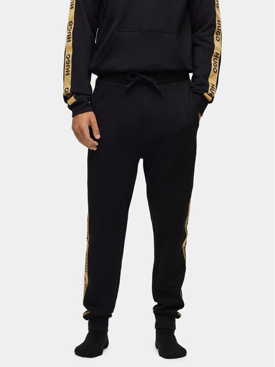 HUGO Hugo Dressipüksid Sporty Logo 50496995 Must Regular Fit