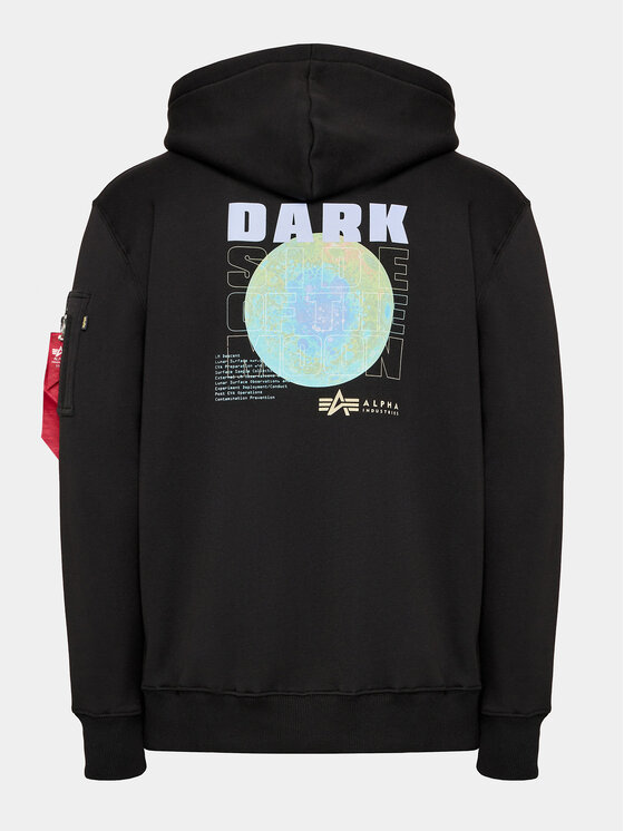 Alpha Industries Alpha Industries Bluza Dark Side 108337 Czarny Relaxed Fit