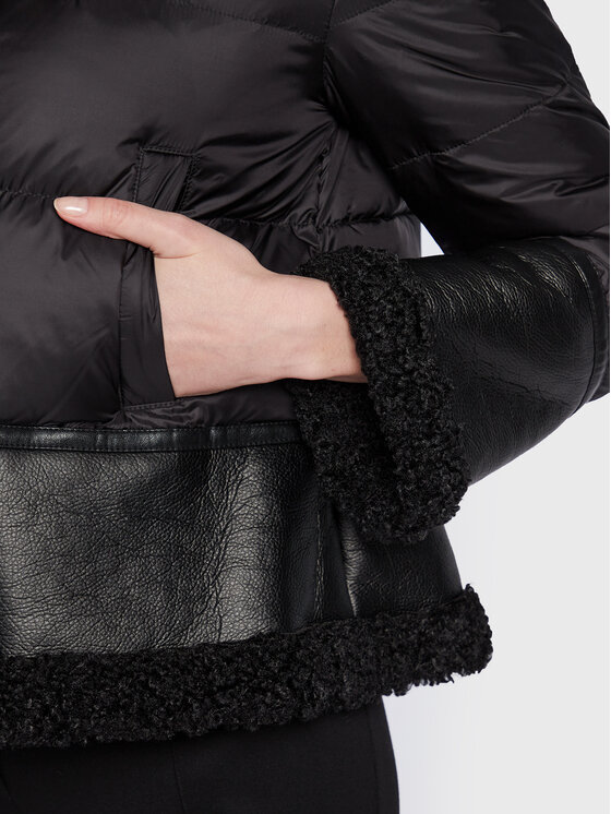 PINKO PINKO Kevad-sügis jope Iside 1G18KJ Y4V5 Must Regular Fit