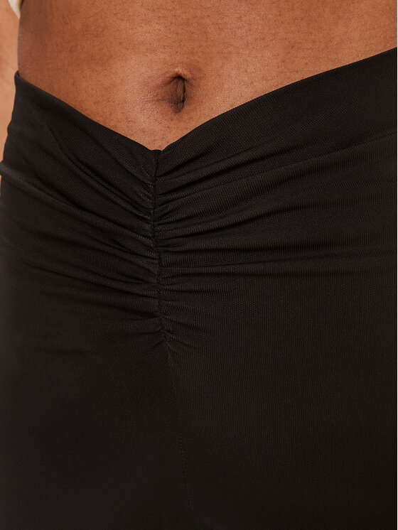 TWINSET TWINSET Bavlnené nohavice 241TT209A Čierna Slim Fit