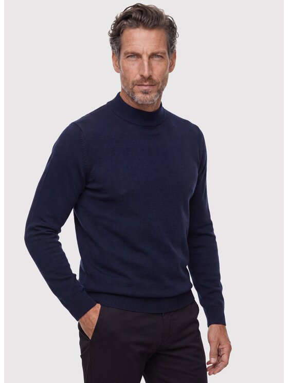 Pako Lorente Pako Lorente Sweter P26WB-2X-004 Granatowy Classic Fit