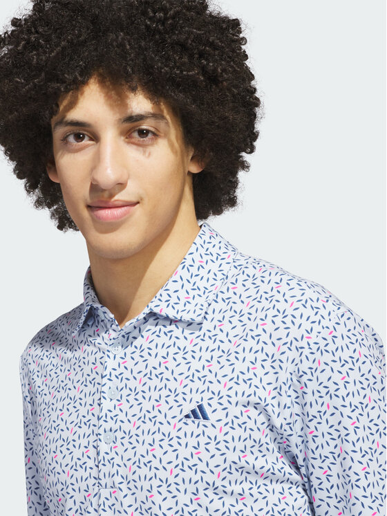 adidas adidas Polo 162290 Błękitny Regular Fit