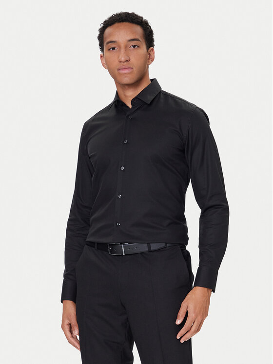 BOSS BOSS Ing H-Hank 50490934 Fekete Slim Fit