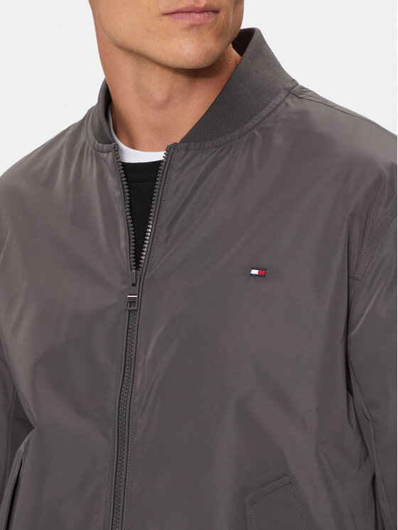 Tommy Hilfiger Tommy Hilfiger Μπόμπερ μπουφάν MW0MW35658 Γκρι Regular Fit