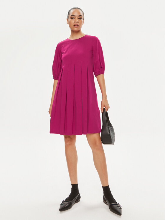 Weekend Max Mara Weekend Max Mara Sukienka koktajlowa Jumbo 2415621072650 Różowy Regular Fit