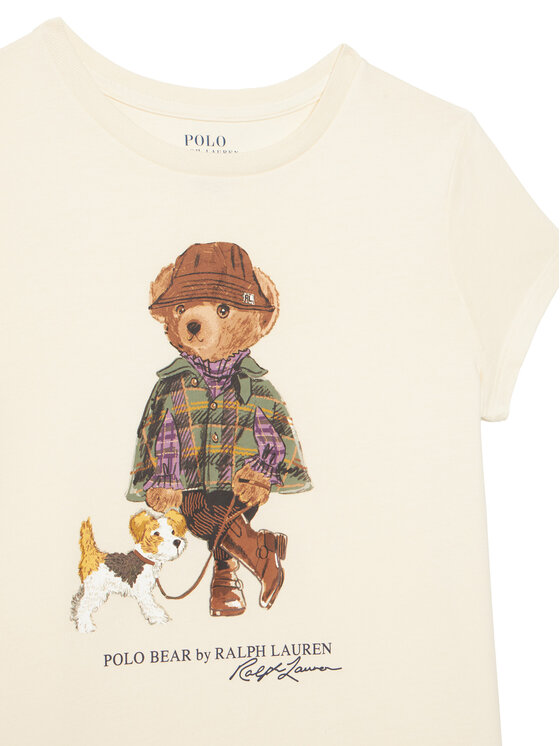 Polo Ralph Lauren Polo Ralph Lauren T-Shirt 313B26296001 Kremowy Regular Fit