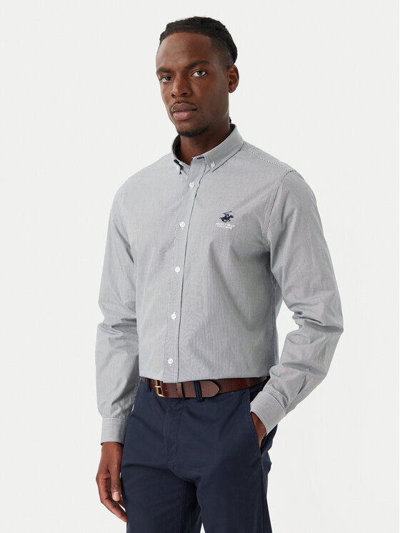 Beverly Hills Polo Club Cămașă P-SS26M-BRASS Bleumarin Regular Fit