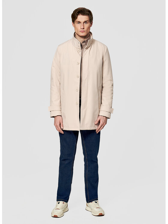 Pako Lorente Pako Lorente Płaszcz przejściowy P26SF-7X-002 Beżowy Classic Fit