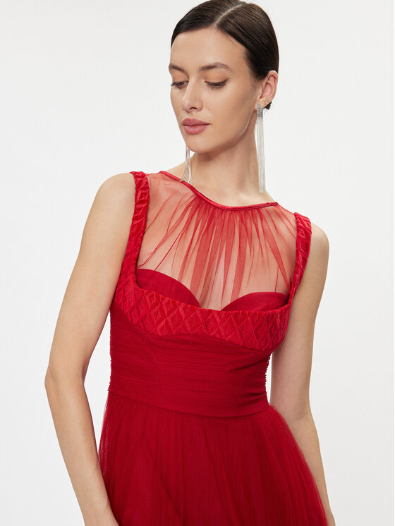 Elisabetta Franchi Elisabetta Franchi Abito da sera AB-400-36E2-V890 Rosso Regular Fit