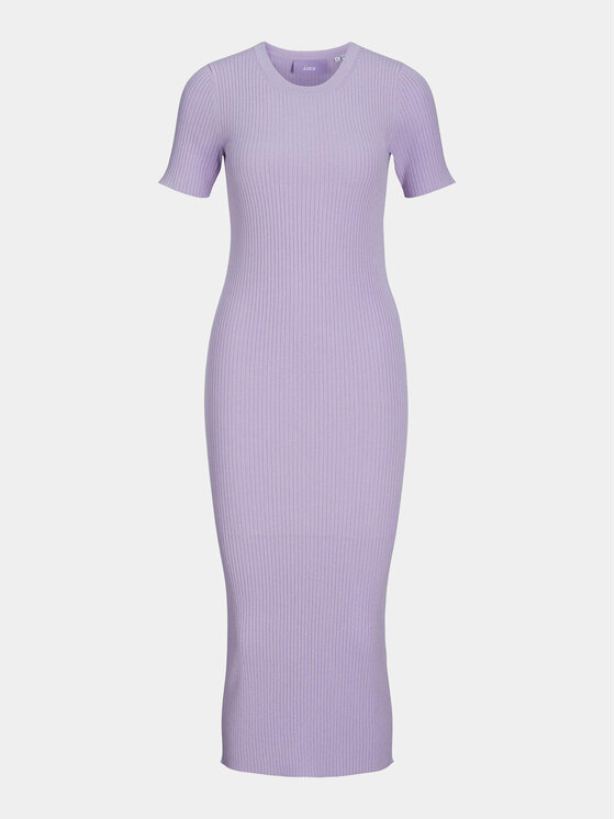JJXX JJXX Sukienka dzianinowa Ellie 12254342 Fioletowy Slim Fit