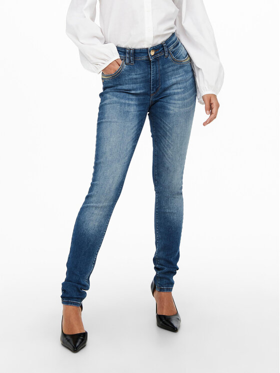 ONLY Jeans 15245452 Blu Skinny Fit, taglia : 27_32