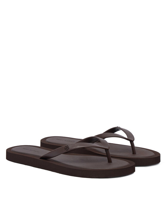 Tory Burch Tory Burch Šlepetės per pirštą 162307 Ruda
