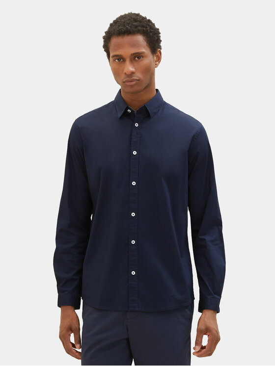 Tom Tailor Tom Tailor Marškiniai 1037435 Tamsiai mėlyna Regular Fit