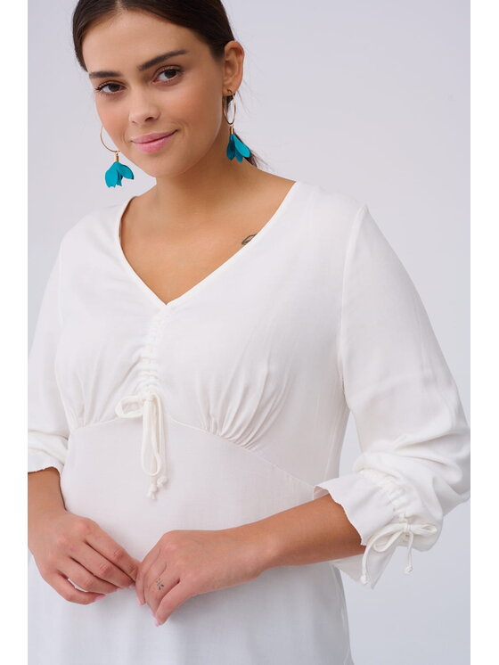 blue shadow blue shadow Bluzka Kylie BS Écru Standard Fit