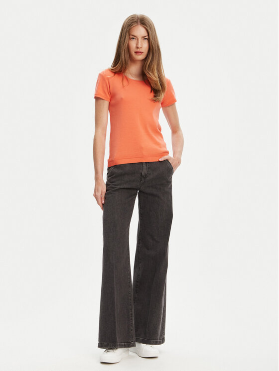 United Colors Of Benetton United Colors Of Benetton Tricou 1091D1M10 Portocaliu Regular Fit