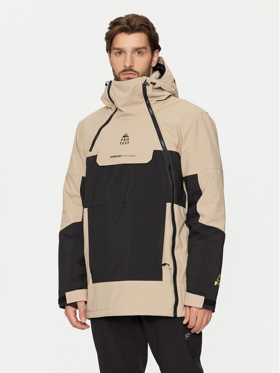 Protest Protest Μπουφάν για σκι Dazzle 6710844 Μπεζ Relaxed Fit