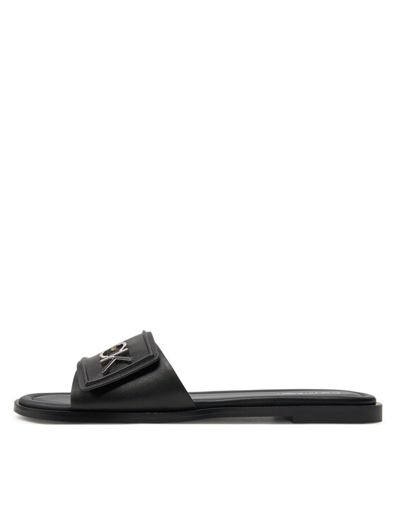 Calvin Klein Calvin Klein Παντόφλες Flat Slide Relock Lth HW0HW01939 Μαύρο