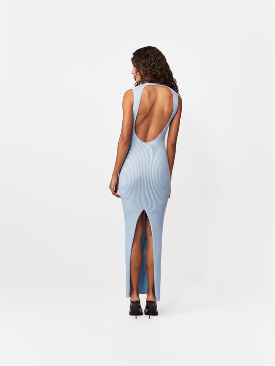 La Mania La Mania Úpletové šaty CECILY Modrá Basic Fit