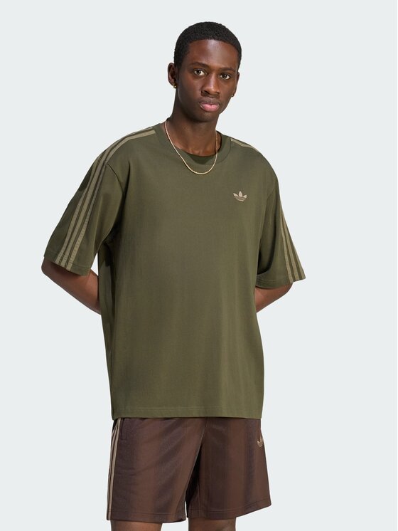 adidas adidas T-Shirt 159141 Zielony Oversize
