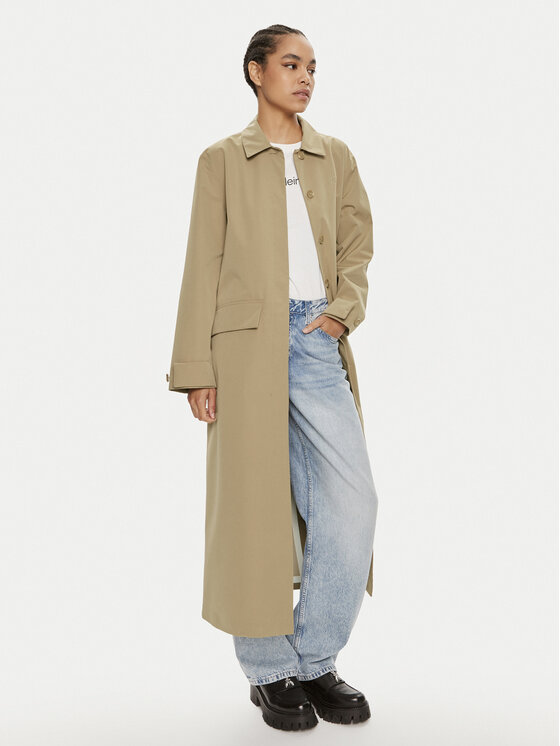 Calvin Klein Jeans Calvin Klein Jeans Kevad-sügis mantel J20J224080 Beež Regular Fit