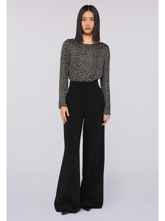 Trussardi Trussardi Pantaloni di tessuto P232A002303N033 Nero Over Fit