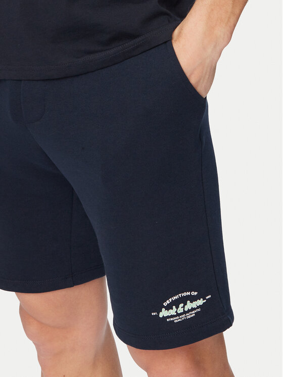Jack & Jones Jack & Jones Sada T-shirt a šortky Brandon 12298184 Tmavomodrá Regular Fit