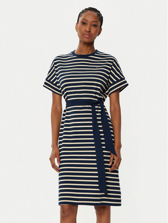 Tommy Hilfiger Tommy Hilfiger Rochie de zi WW0WW45183 Bleumarin Regular Fit