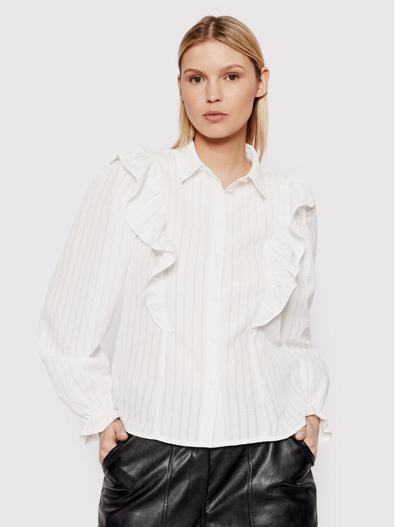 Vila Vila Hemd Lyck 14074466 Weiß Regular Fit