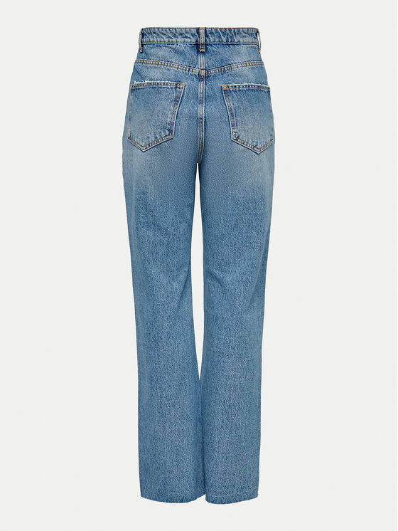 ONLY ONLY Blugi Riley 15315031 Albastru Straight Fit