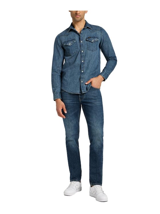 Lee Lee Koszula jeansowa 112355743 Niebieski Regular Fit