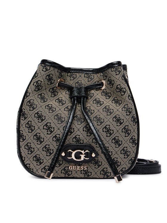 Guess Guess Дамска чанта Samantha Mini HWJT23 13770 Черен