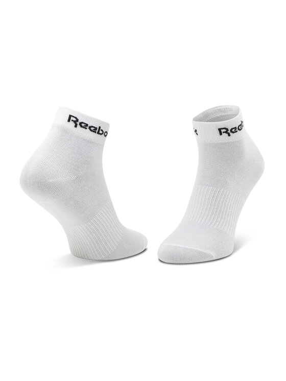 Reebok Unisex trumpų kojinių komplektas (3 poros) Act Core Ankle Sock 3P  GH8168 Balta • Modivo.lt