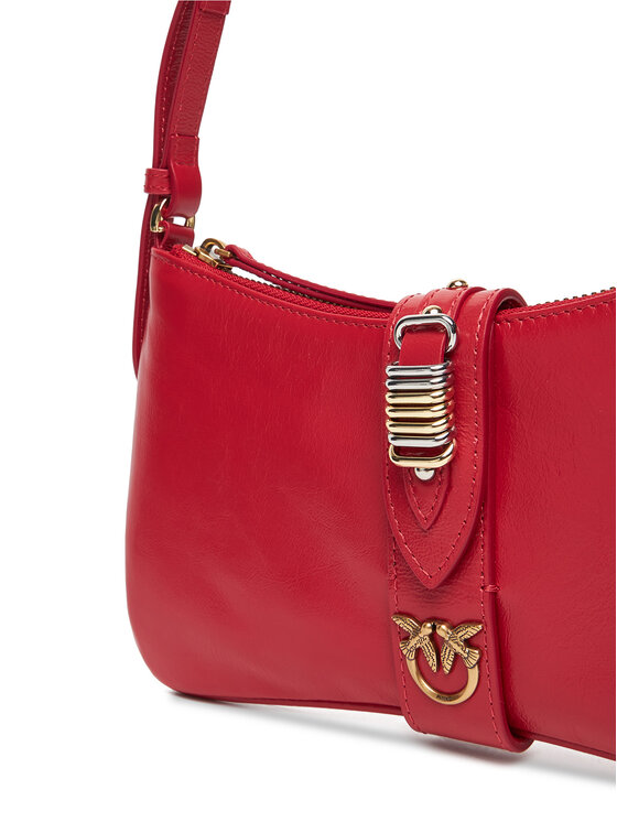 PINKO PINKO Torebka Arthemis Shoulder Mini AI 24-25 PLTT 103512 A29V Czerwony