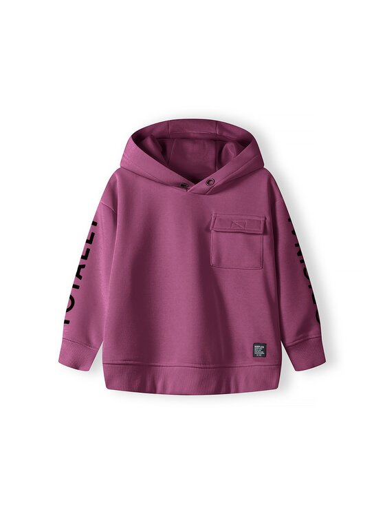 Bluza MINOTI, Rozmiar 128 1/34, Fioletowy, 17FLEECE 91