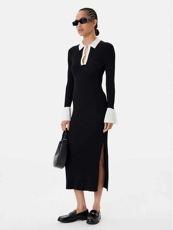 HUGO HUGO Džemper haljina Sharry 50542620 Crna Slim Fit