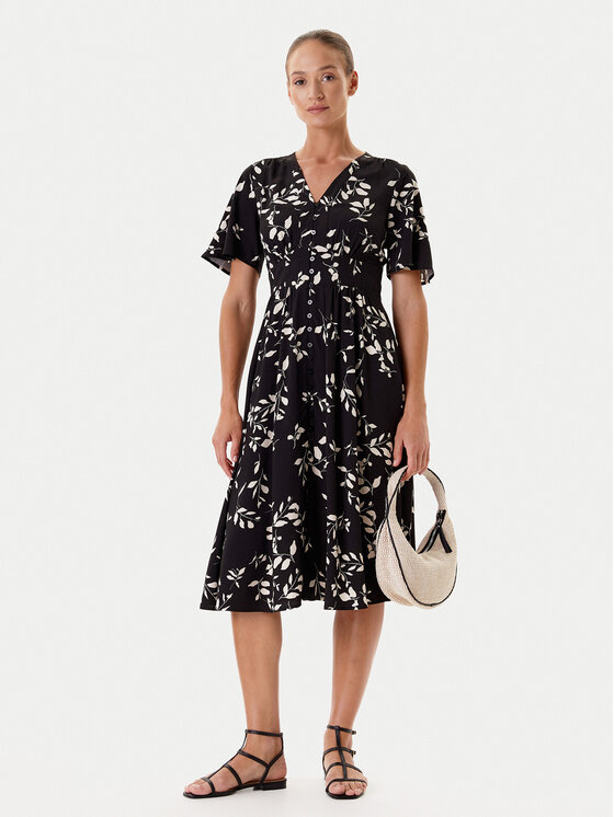 Tatuum Tatuum Rochie de zi Naela 1 T2504.212 Negru Regular Fit
