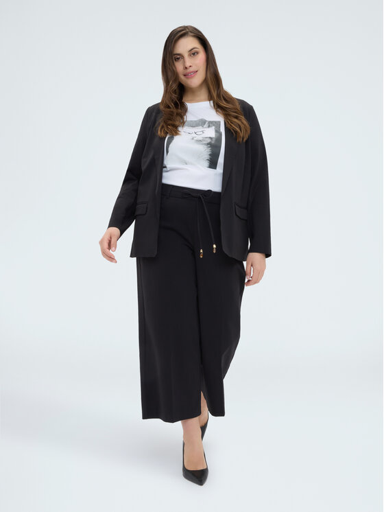 Fiorella Rubino Fiorella Rubino Giacca di transizione G890L009185N033 Nero A-Line Fit