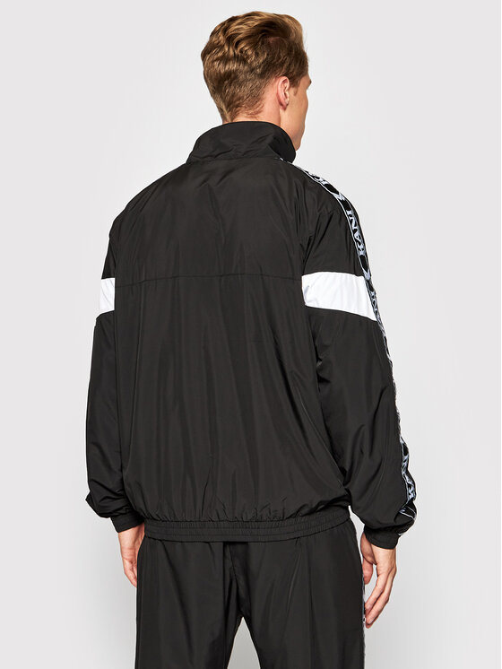 Karl Kani Karl Kani Übergangsjacke Retro Tape 6086924 Schwarz Regular Fit