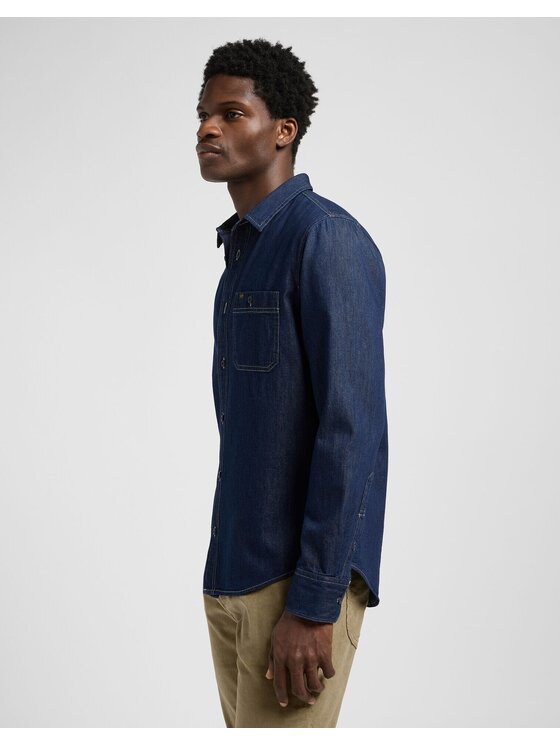 Lee Lee Koszula SURE SHIRT Niebieski Regular Fit