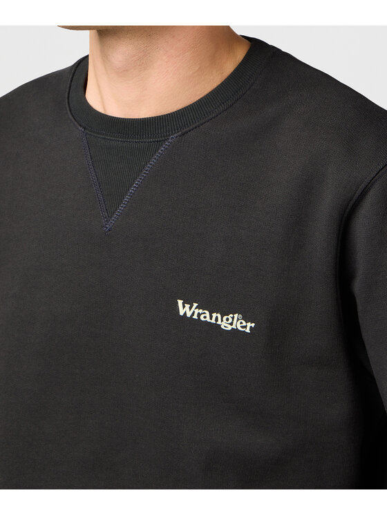 Wrangler Wrangler Bluza 112362885 Czarny Regular Fit