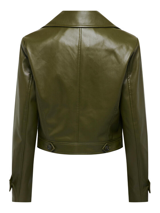 ONLY ONLY Giacca in similpelle 15293027 Verde Regular Fit